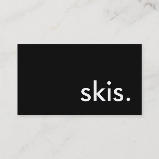 Ski. Visitenkarte (Vorderseite)