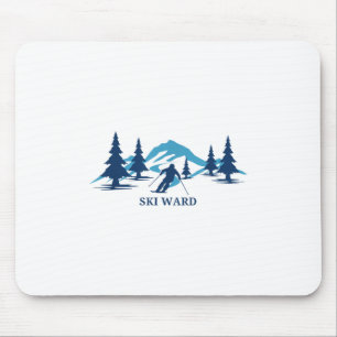 Ski Ward Machusetts Skigebiet Skifahren Skifahrer Mousepad
