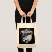 Ski-weiße Berge, NH Tragetasche (Vorderseite (Produkt))