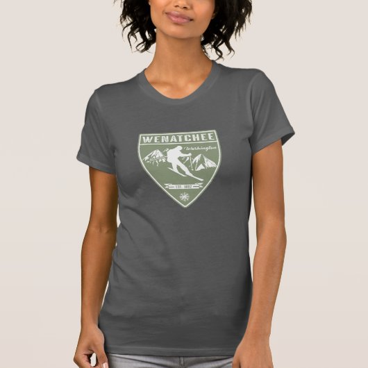 Ski Wenatchee Washington T-Shirt (Vorderseite)