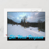 SKI WEST VIRGINIA POSTKARTE (Vorne/Hinten)