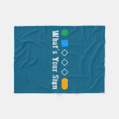 Ski What Is Your Sign Funny Skier Men Snowboard Sk Fleecedecke (Vorderseite (Horizontal))