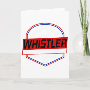 Ski Whistler B.c Kanada Skifahren und Mountainbike Karte