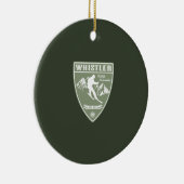 Ski Whistler British Columbia Keramik Ornament (Rechts)