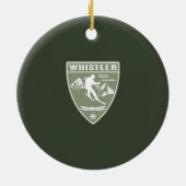 Ski Whistler British Columbia Keramik Ornament (Hinten)