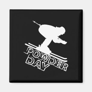 Ski Winter Powday Downhill Snowboard Ski Winter Sk Magnet