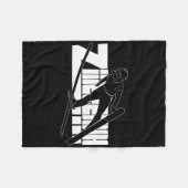 Ski Winter Sport Nordic Combining Ski Jumping Fleecedecke (Vorderseite (Horizontal))