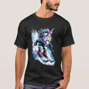 Ski-Wintersport Skifahrer Lustiges Skifahren Einho T-Shirt