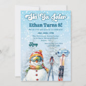 Ski Ya Later Apres Ski Winter Snow Boys Birthday Einladung