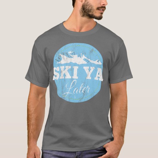 Ski Ya Later Funny Skiing T-Shirt (Vorderseite)