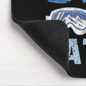 Ski Ya Later Lustiger Skifahrer Cooler Snowboarder Mousepad (Ecke)
