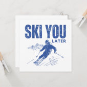 Ski You Later Karte (Vorderseite/Rückseite Beispiel)