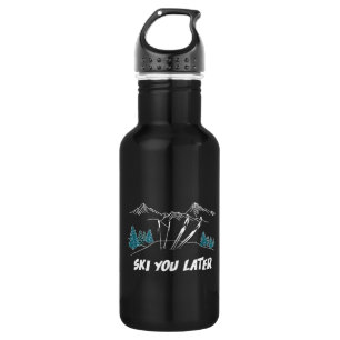 Ski you Spater Mountains Wintersport Edelstahlflasche