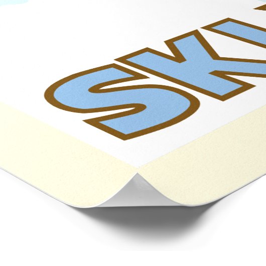 Ski Yucca Reiseplakat Poster (Ecke)