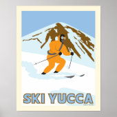 Ski Yucca Reiseplakat Poster (Vorne)