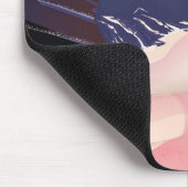 Ski Zermatt Retrourlaub Poster Mousepad (Ecke)