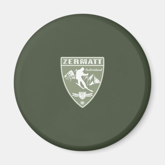 Ski Zermatt Schweiz Magnet (Vorne)