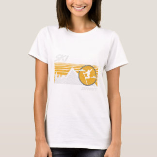 Ski Zermatt Schweiz Retro-Skiing-T-Shirt  T-Shirt