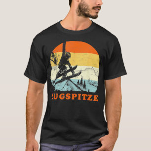 Ski Zugspitze, Deutschland Vintage Schneeskiing Ur T-Shirt