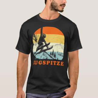 Ski Zugspitze, Deutschland Vintage Schneeskiing Ur T-Shirt
