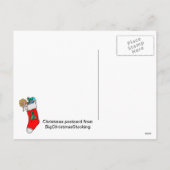 Skiabfahrt Feiertagspostkarte (Rückseite)