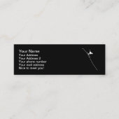 Skiabfahrt Mini Visitenkarte (Vorderseite)