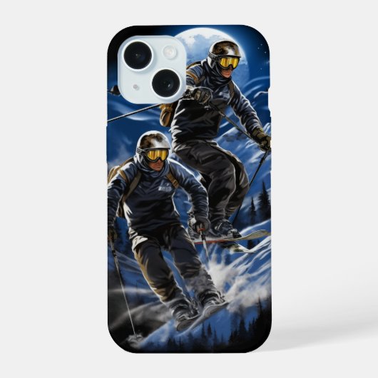 Skiaction iPhone 15 Hülle (Rückseite)