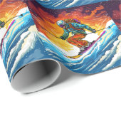 Skiaktion Geschenkpapier (Rolleneckpunkt)