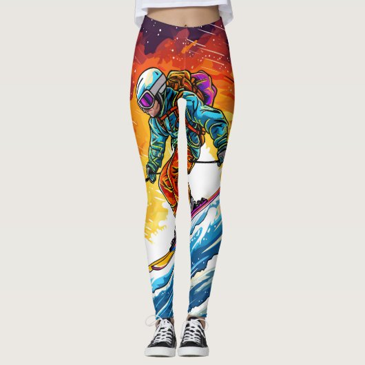 Skiaktion Leggings (Vorderseite)
