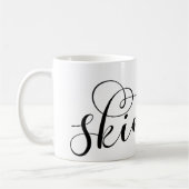 Skiathios Herzdesign mit griechischer Flagge Kaffeetasse (Links)