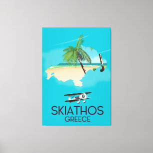 Skiathos Griechenland Reiseplakat Leinwanddruck