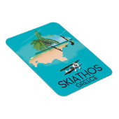 Skiathos Griechenland Reiseplakat Magnet (Rechte Seite)