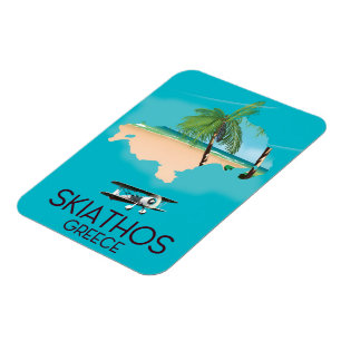 Skiathos Griechenland Reiseplakat Magnet