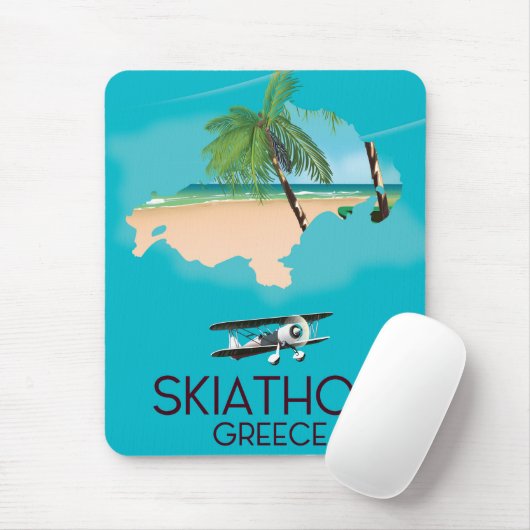 Skiathos Griechenland Reiseplakat Mousepad (Mit Mouse)