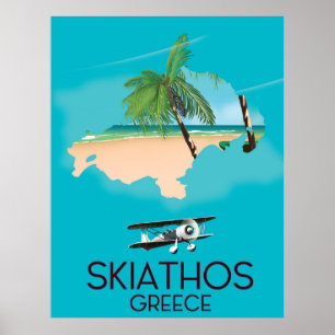 Skiathos Griechenland Reiseplakat Poster