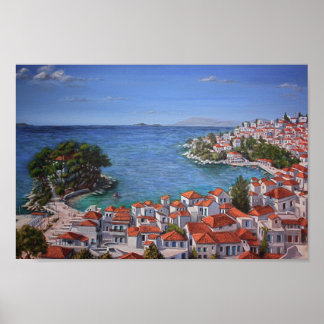 Skiathos Hafen 1(light) Poster