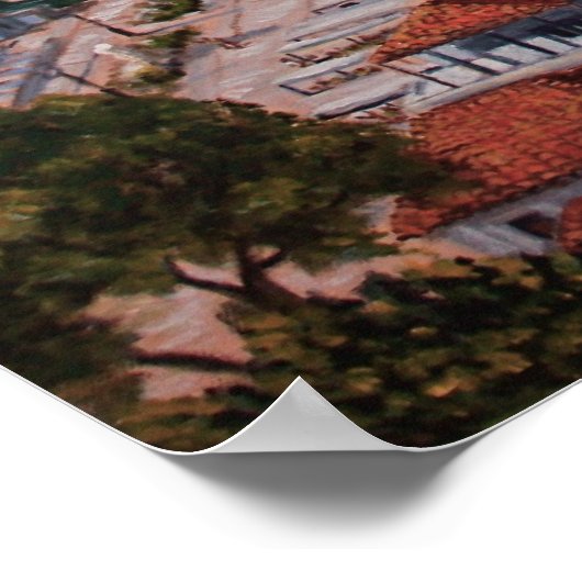 Skiathos Harbour Light Poster (Ecke)