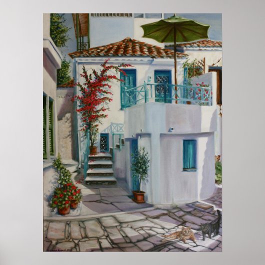 Skiathos Townhouse Poster (Vorne)