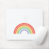 Skiausflug Skifahren Regenbogen Mousepad (Mit Mouse)