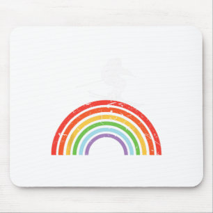 Skiausflug Skifahren Regenbogen Mousepad
