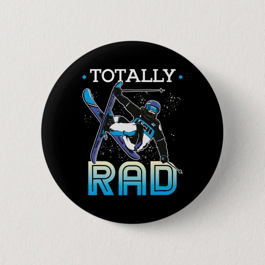 Skiausrüstung Nordischer Skifahrer Ski Total Rad Button (Vorderseite)