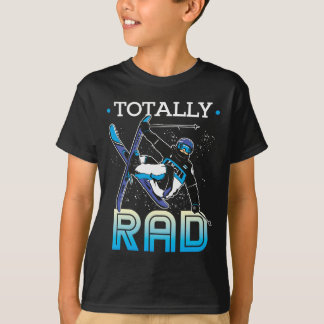 Skiausrüstung Nordischer Skifahrer Ski Total Rad T-Shirt