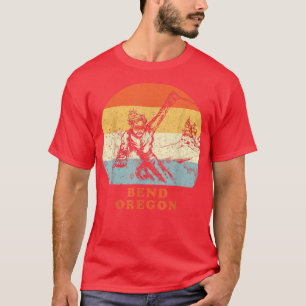 Skibend, Oregon Vintag Retro Vintages Schneeskoppe T-Shirt