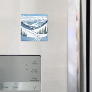 Skiberg Aquarell Magnet