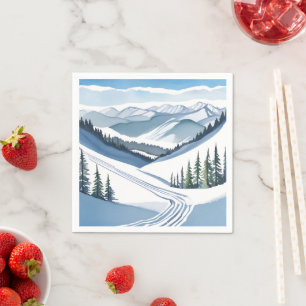 Skiberg Aquarell Serviette