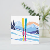 Skiberg Feiertagskarte (Stehend Vorderseite)