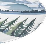 Skiberg Wasserfarbe Schneidebrett (Ecke)