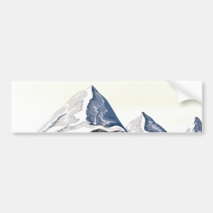 Skiberge Autoaufkleber