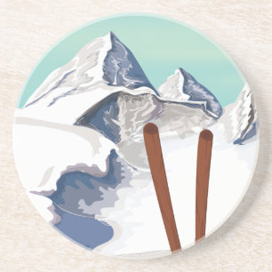 Skiberge Untersetzer