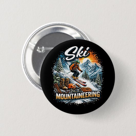 Skibergsteigen Button (Vorne & Hinten)